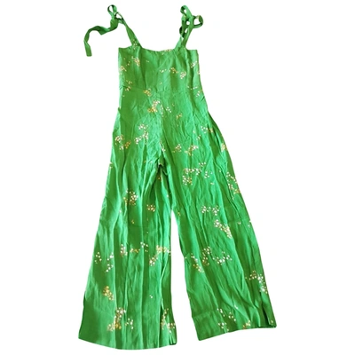 Pre-owned Faithfull The Brand Jumpsuit In Green