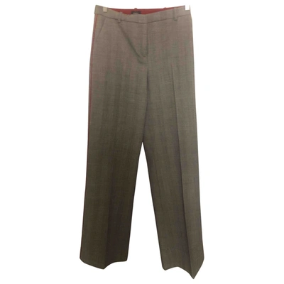 Pre-owned Pinko Wool Large Trousers In Other