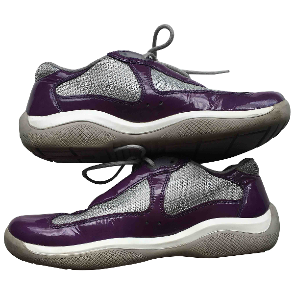 prada patent trainers