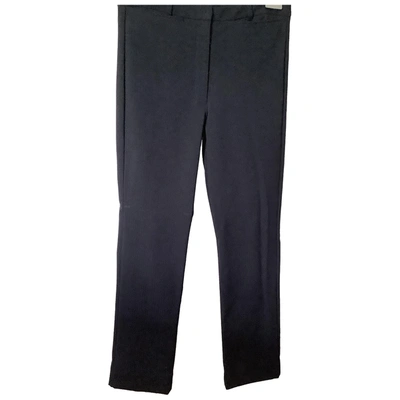 Pre-owned Romeo Gigli Straight Trousers In Blue
