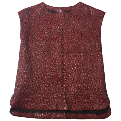 Pre-owned Zadig & Voltaire Burgundy Polyester Top