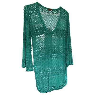 Pre-owned Missoni Lace Tunic In Green