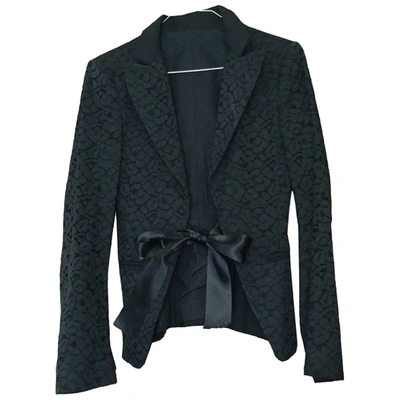Pre-owned Max Mara Short Waistcoat In Black