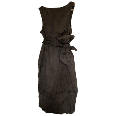 Pre-owned Hoss Intropia Mid-length Dress In Brown