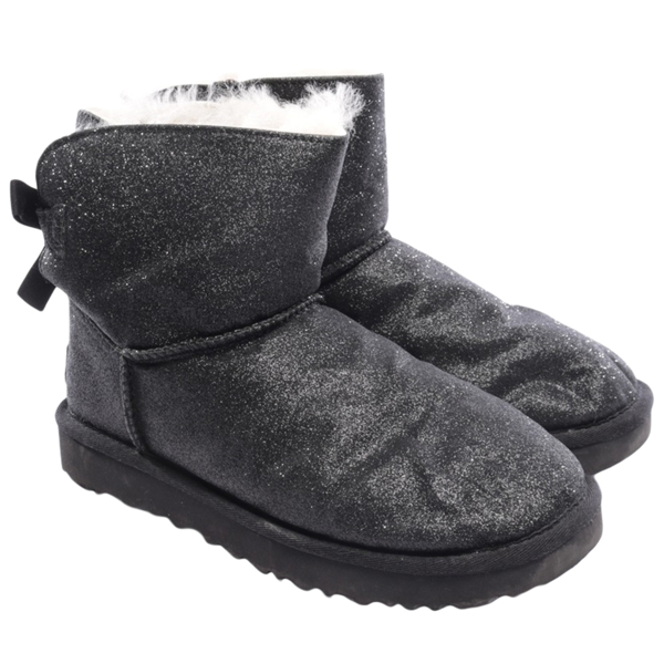 Pre-owned Ugg Grey Fur Boots | ModeSens