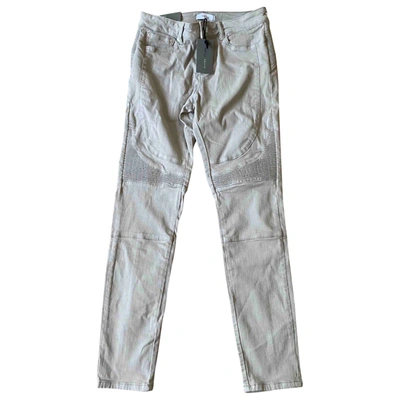 Pre-owned Reiss Slim Jeans In Beige