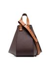 Loewe 'hammock' Paneled Small Bag In Brown