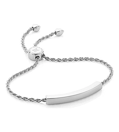 Monica Vinader Linear Chain Bracelet In Silver