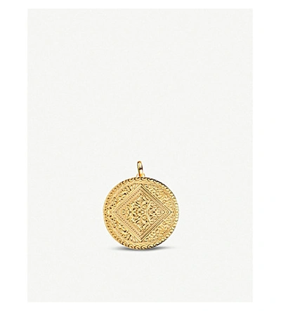Monica Vinader Marie 18ct Yellow-gold Vermeil And Sterling Silve Pendant