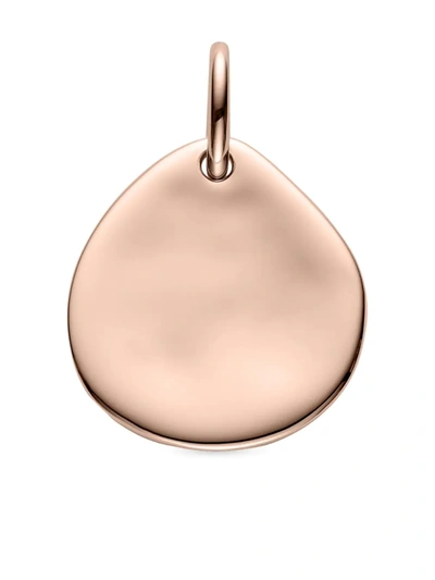 Monica Vinader Siren 18ct Rose-gold Vermeil Small Pendant In Pink