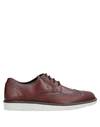 Hogan Lace-up Shoes In Maroon