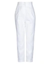 True Royal Casual Pants In White