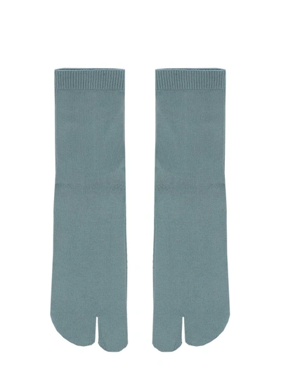 Maison Margiela Women's S51tl0042s17265549 Blue Cotton Socks