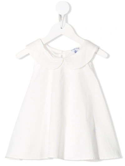Piccola Ludo Kids' Peter Pan-collar Dress In White