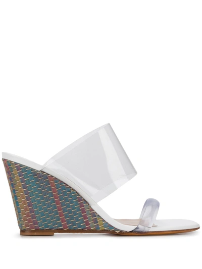 Maryam Nassir Zadeh Women's Olympia Woven-wedge Sandals In White