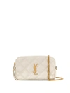 Saint Laurent Becky Quilted Mini Bag In Beige