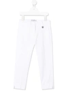 Simonetta Teen Tailored Tapered Trousers In White