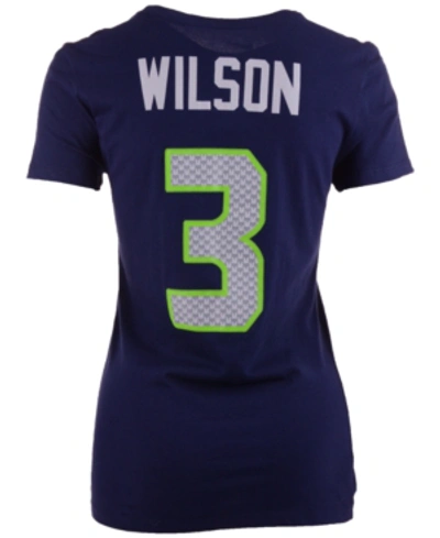 Nike Women's Russell Wilson Seattle Seahawks Player Pride 3.0 T-shirt In Navy