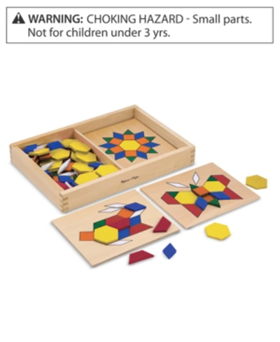 Melissa & Doug Pattern Blocks And Boards In No Color