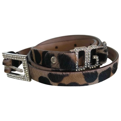 Pre-owned Dolce & Gabbana Leather Belt