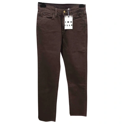 Pre-owned Simon Miller Brown Cotton Jeans