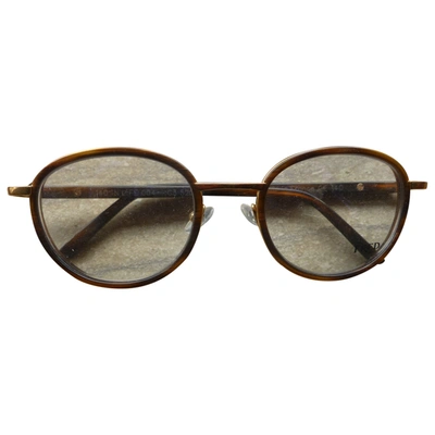 Pre-owned Fred Brown Wood Sunglasses