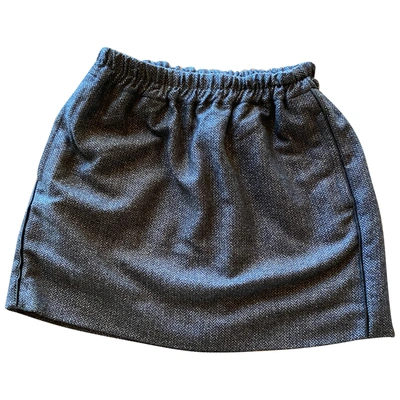 Pre-owned Zadig & Voltaire Cashmere Mini Skirt In Grey