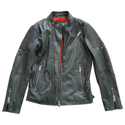 Pre-owned Diesel Grey Leather Jacket