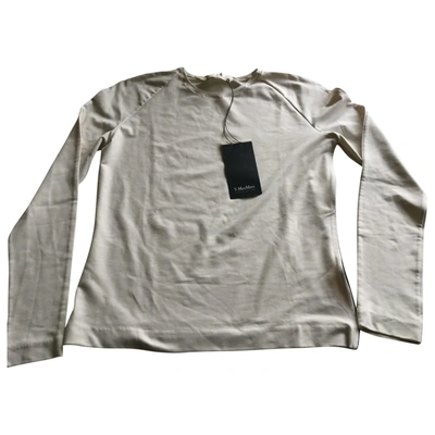 Pre-owned Max Mara Beige Cotton Top