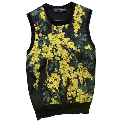 Pre-owned Dolce & Gabbana Wool Vest In Yellow
