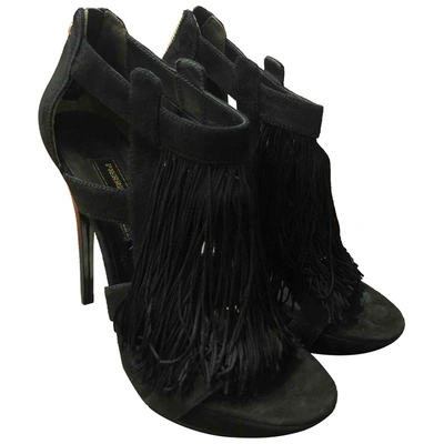 Pre-owned Pierre Balmain Black Leather Heels