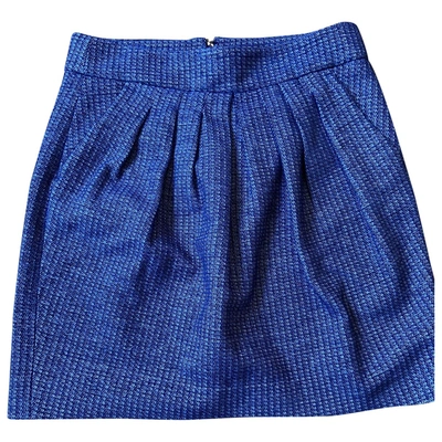 Pre-owned Claudie Pierlot Spring Summer 2020 Mini Skirt In Blue