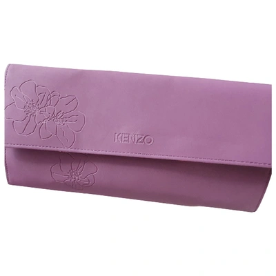 Pre-owned Kenzo Purple Cloth Clutch Bag