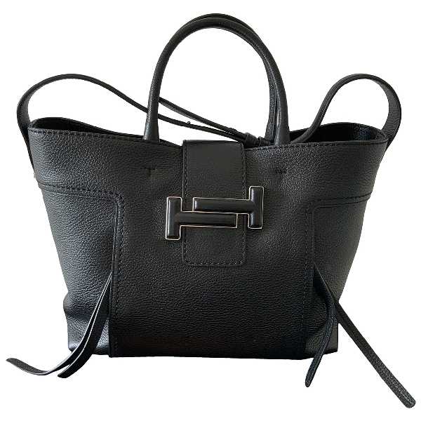 Pre-owned Tod's Black Leather Handbag | ModeSens
