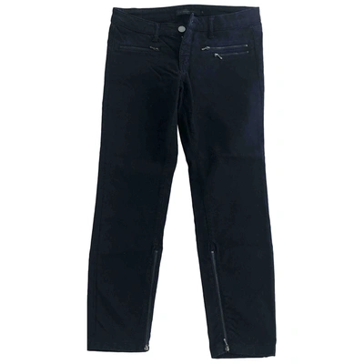 Pre-owned Victoria Beckham Slim Jeans In Navy