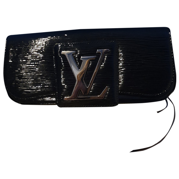 Pre-Owned Louis Vuitton Sobe Black Patent Leather Clutch Bag | ModeSens