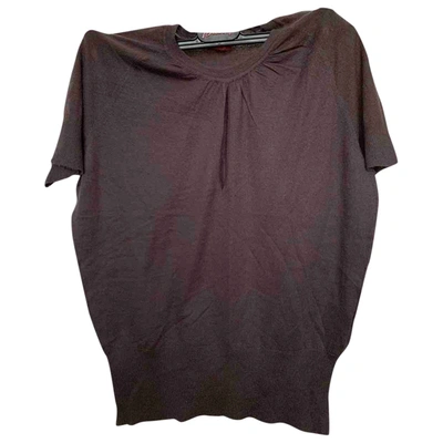 Pre-owned Brioni Cashmere T-shirt In Brown