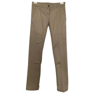 Pre-owned Napapijri Chino Trousers In Camel