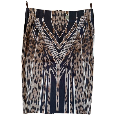 Pre-owned Roberto Cavalli Mid-length Skirt In Brown
