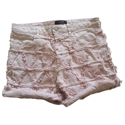 Pre-owned Isabel Marant Pink Cotton - Elasthane Shorts