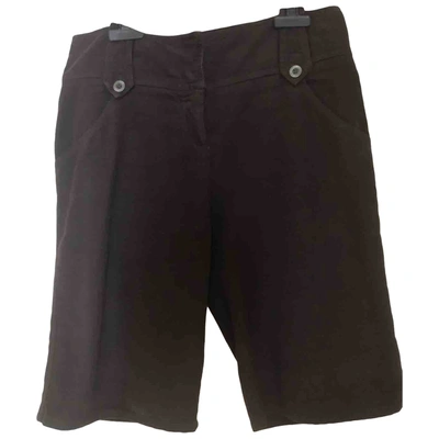 Pre-owned Patrizia Pepe Brown Cotton Shorts