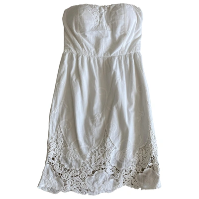 Pre-owned Maje Mini Dress In White