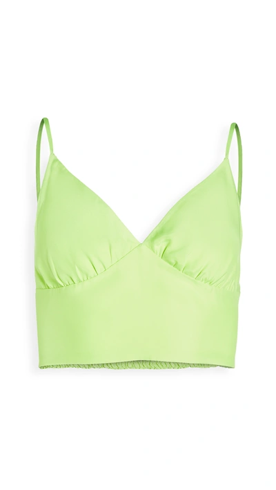 Amanda Uprichard Amory Crop Top In Limeade