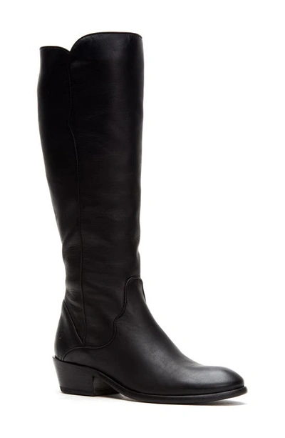 Frye Women's Carson Knee-high Leather Riding Boots In Black Leather