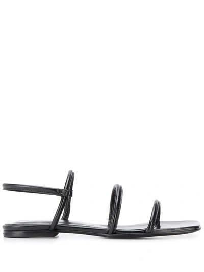 Dorateymur Strappy Square-toe Sandals In Black