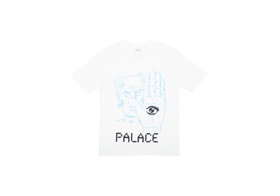Pre-owned Palace  Talk To The Hand T-shirt White