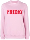 Alberta Ferretti Friday Jersey Sweater In Pink