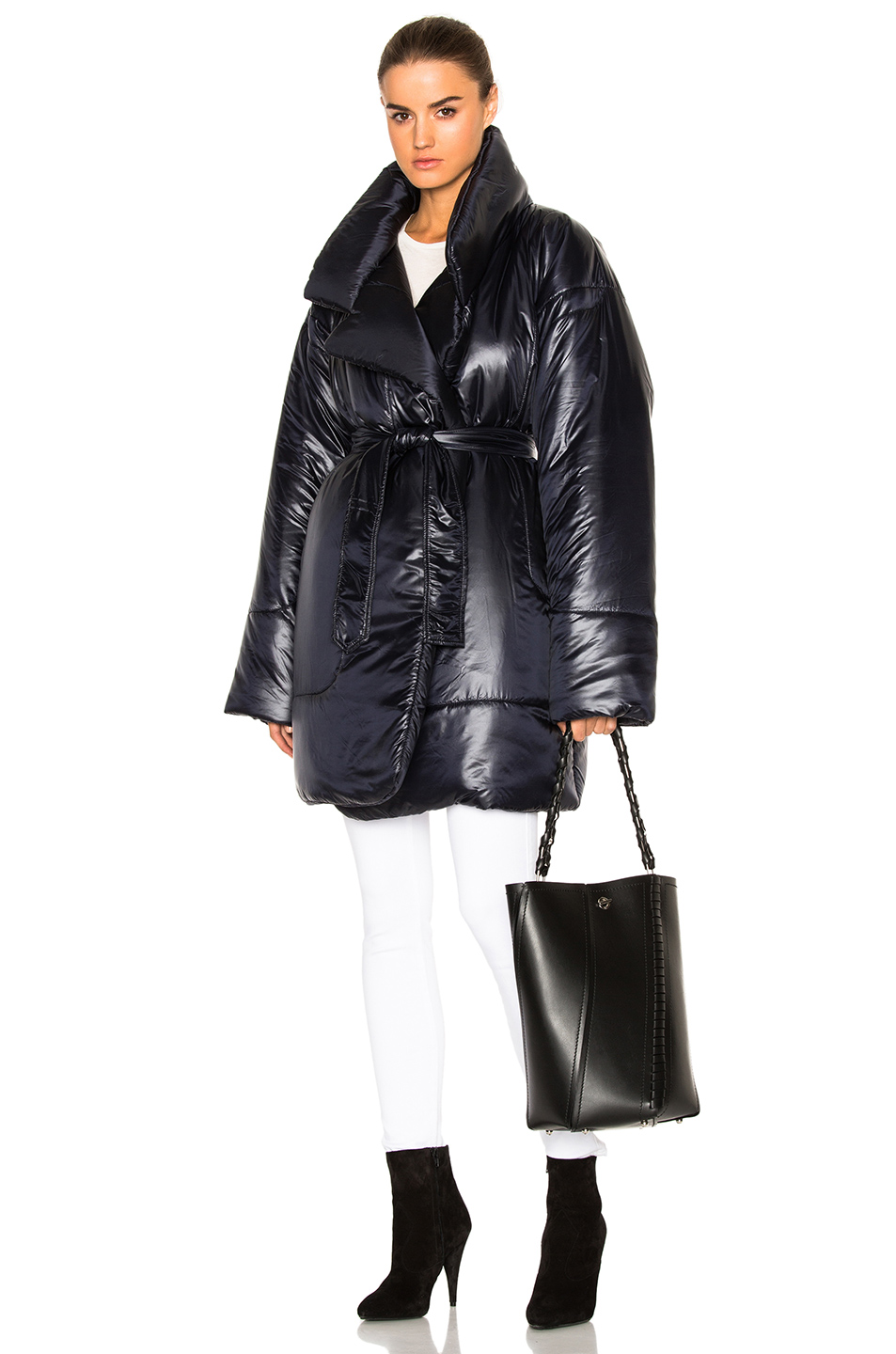 Norma Kamali Sleeping Bag Coat In Black | ModeSens
