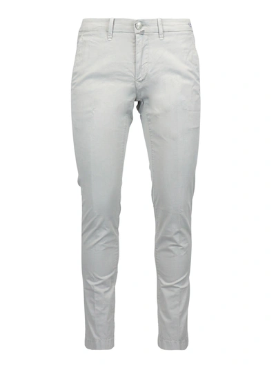 Jacob Cohen Lion Grey Stretch Cotton Trousers