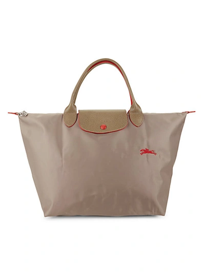 Longchamp Le Pliage Club Large Shoulder Tote In Tan